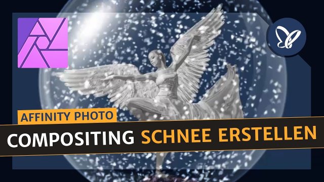 Affinity Photo-Tutorial: Weihnachtsengel – Schnee erstellen