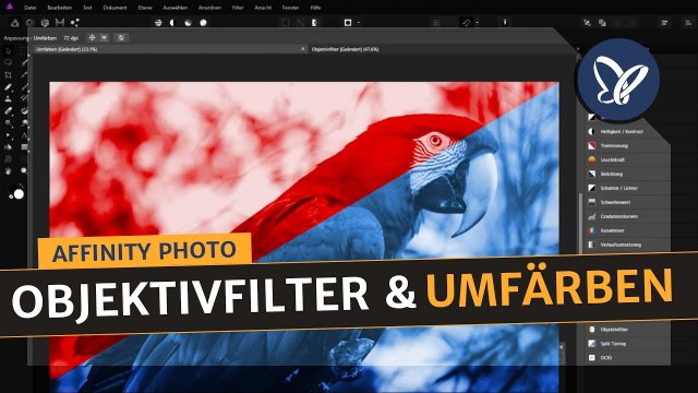 Affinity Photo-Grundlagen: Umfärben und Objektivfilter