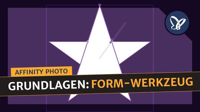 Affinity Photo-Grundlagen: Form-Werkzeug anwenden