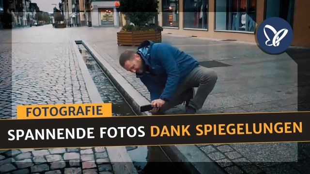 Smartphone-Fotografie: Spiegelung in der Stadt