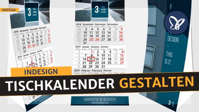 InDesign (Praxis): Tischkalender gestalten und druckfertig als PDF exportieren