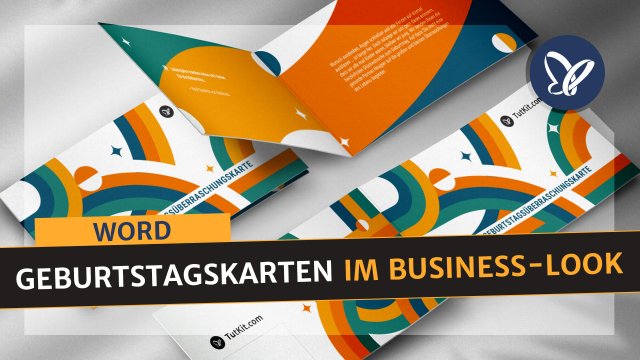 Microsoft Word: Anleitung für Business-Geburtstagskarten