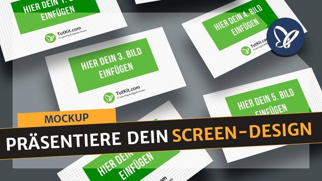 Mockups für Photoshop: 16:9-Mockups für Präsentationen und Screendesigns