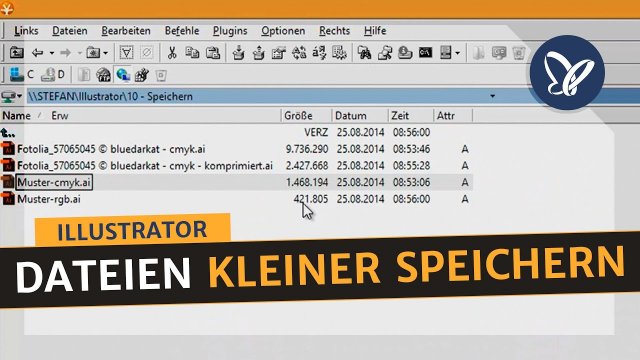 Illustrator-Tipps: Dateien kleiner speichern