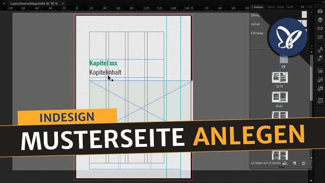 InDesign – Großprojekte: Neue Musterseite basierend auf der bestehenden anlegen