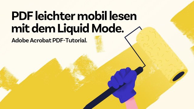 PDF leichter lesen mit dem Liquid Mode der Adobe Acrobat Reader App